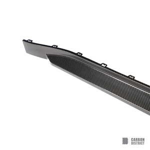 BMW M3 (G80) dry carbon fibre side skirts — made to order in genuine carbon fibre