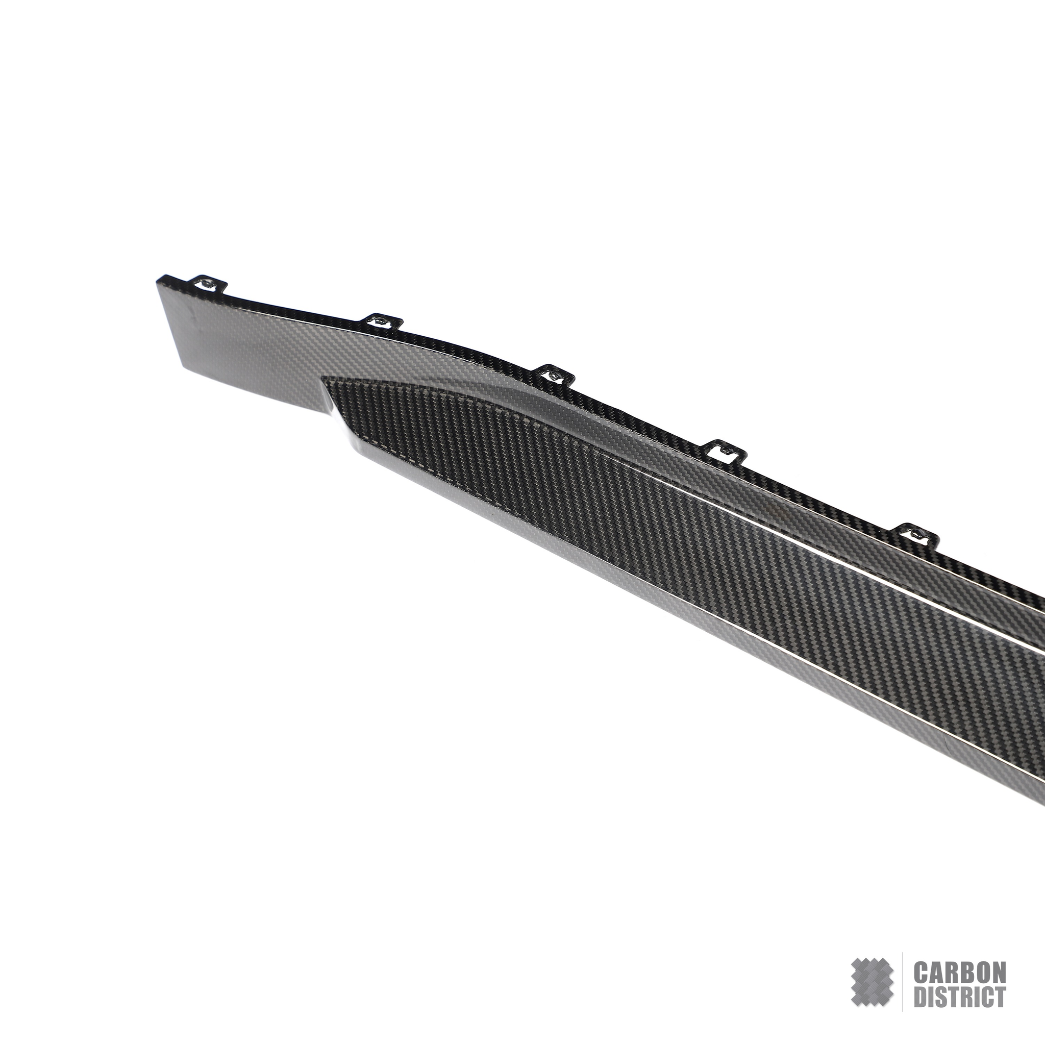 BMW M3 (G80) dry carbon fibre side skirts — made to order in genuine carbon fibre