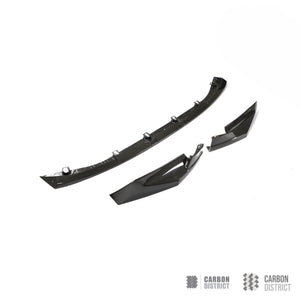 BMW M3/M4 (G80/G81/G82/G83) dry carbon fibre front lip (V2) — fits 2021+