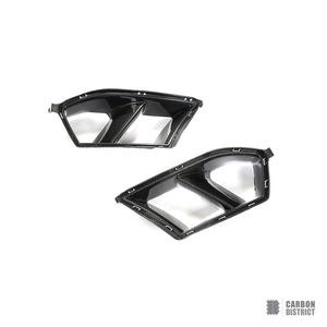 BMW M3 (G80) Prepreg carbon fibre front bumper air ducts — full product view