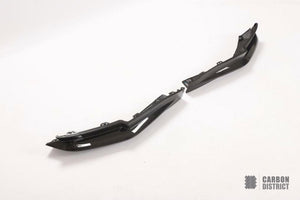 BMW M3 (G80) Prepreg carbon fibre rear bumper splitter flaps — made to order in genuine carbon fibre