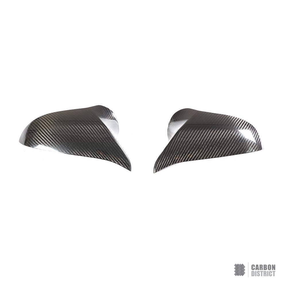 BMW M3/M4 (F80/F82/F83) dry carbon fibre mirror caps (LHD, stick-on, V1) — view 4