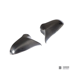 BMW M3/M4 (F80/F82/F83) dry carbon fibre mirror caps (LHD, stick-on, V1) — view 5
