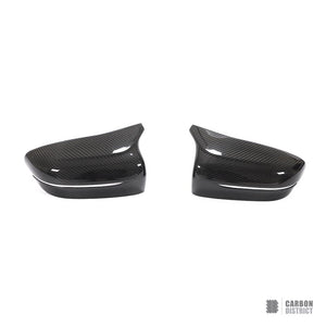 BMW M5 (F90) dry carbon fibre mirror caps (V2) — view 4