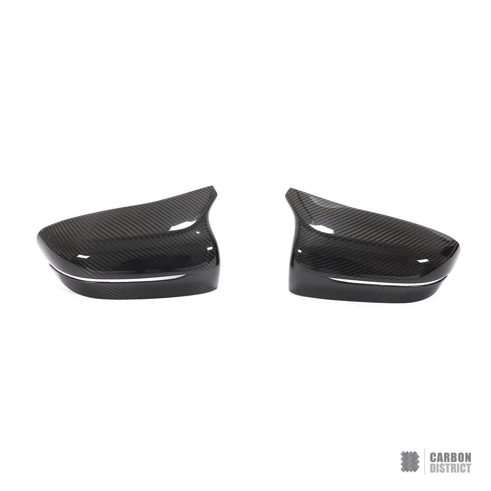 BMW M5 (F90) dry carbon fibre mirror caps (V2) — view 4