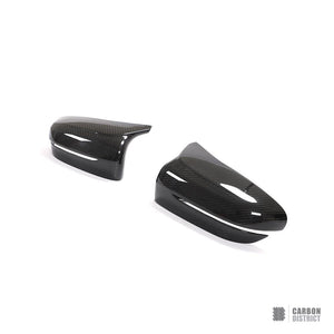 BMW M5 (F90) dry carbon fibre mirror caps (V2) — view 5