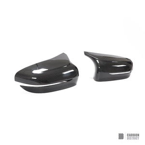 BMW M5 (F90) dry carbon fibre mirror caps (V2) — view 6