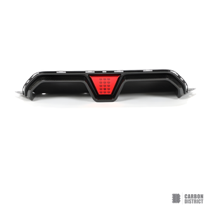 BMW M5 (F90) carbon fibre rear diffuser with LED