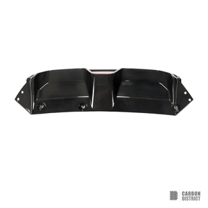 BMW M5 (F90) carbon fibre rear diffuser with LED — made to order in genuine carbon fibre