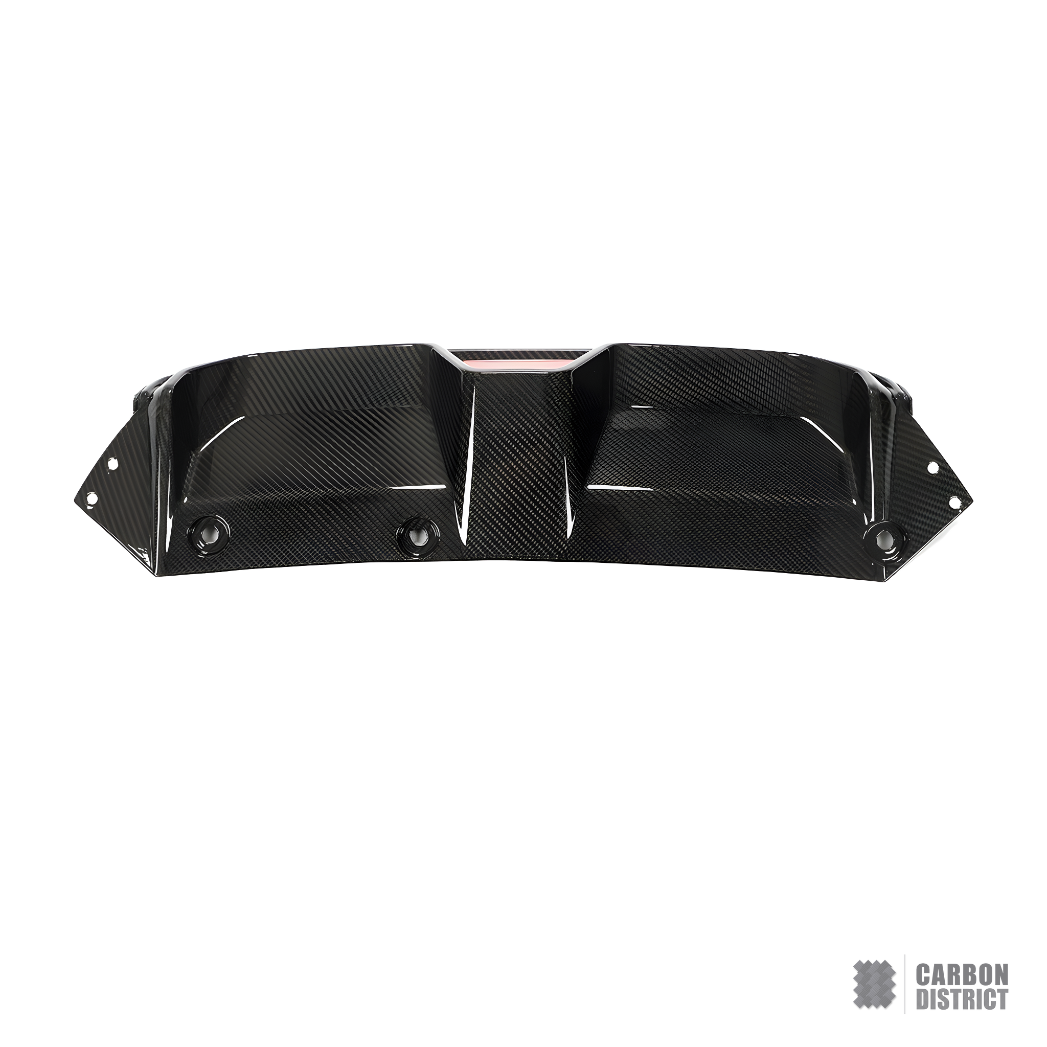 BMW M5 (F90) carbon fibre rear diffuser with LED — made to order in genuine carbon fibre