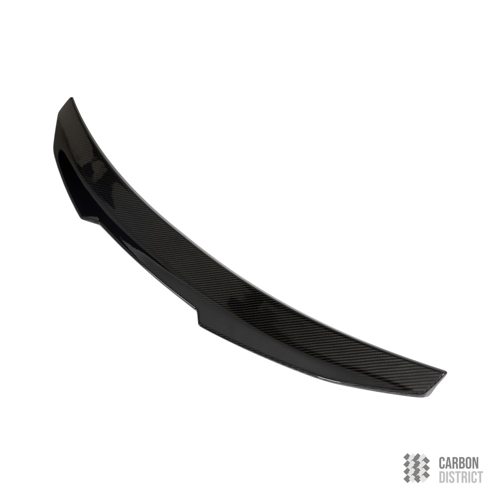 BMW M5 (F90 Facelift) carbon fibre spoiler (Boot Lid) — 3K twill gloss finish