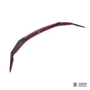 BMW M5 (F90 Facelift) dry carbon fibre front lip — made to order in genuine carbon fibre
