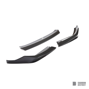 BMW M5 (F90 Facelift) dry carbon fibre front lip (3-Piece) — dry carbon weave