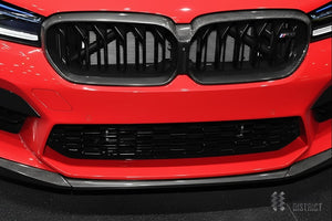 BMW M5 (F90 Facelift) dry carbon fibre kidney grille — full product view