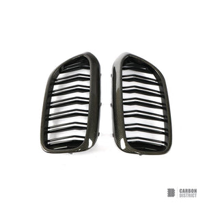 BMW 5 Series/M5 (G30/G38/F90) carbon fibre grille (V2) — fits 2017-2020