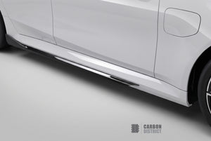 BMW M5 (G90/G99) dry carbon fibre side skirts — fits 2024+