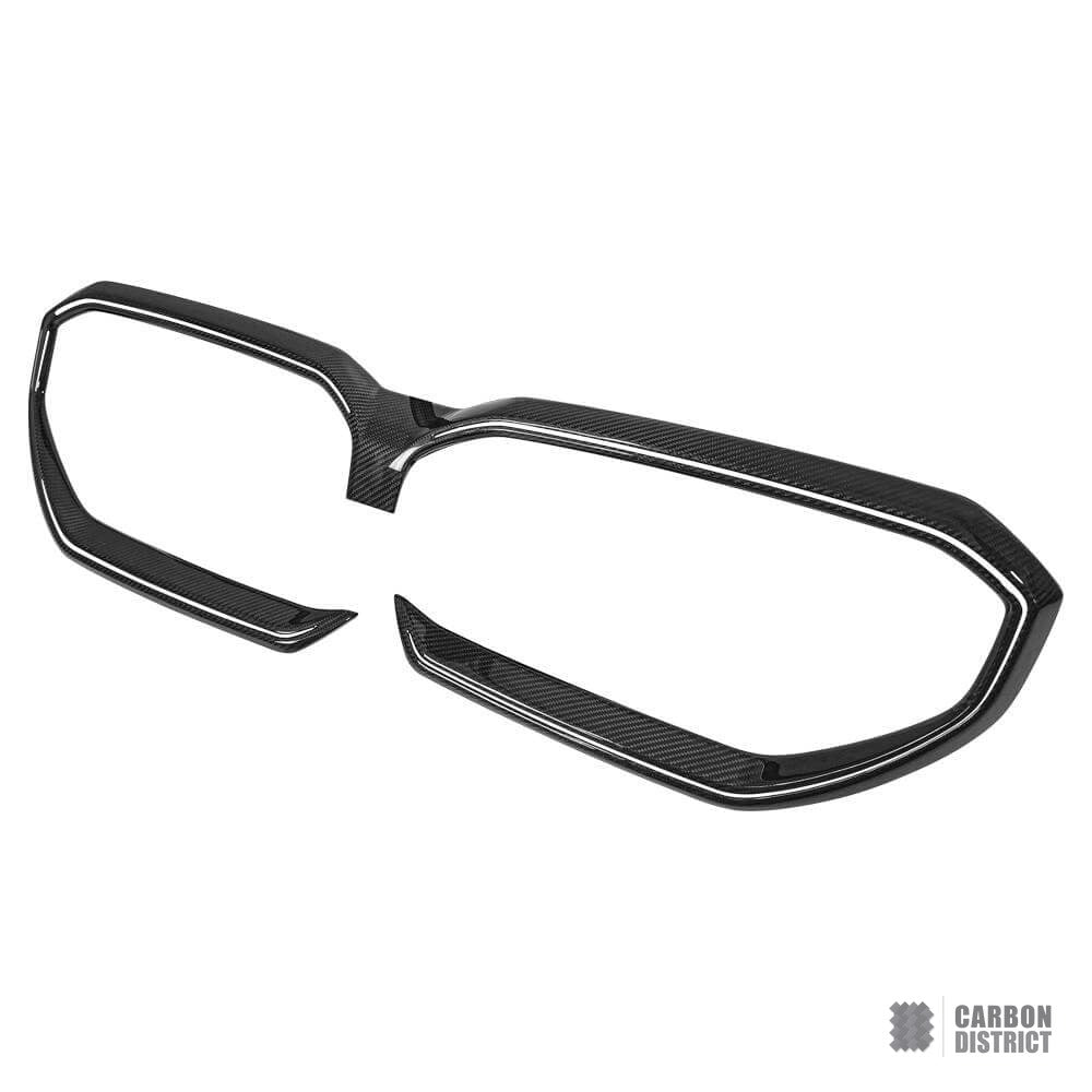 BMW M5 (G90/G99) & 5 Series (G60) dry carbon fibre front grille surround — dry carbon weave