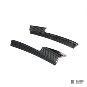 BMW X3 (G01) carbon fibre bumper corners (M Sport, V1) — UV-stable gloss finish