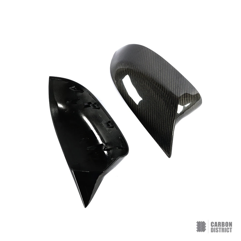 BMW X3/X4/X5/X6/X7 (G01-G07) carbon fibre mirror caps — made to order in genuine carbon fibre