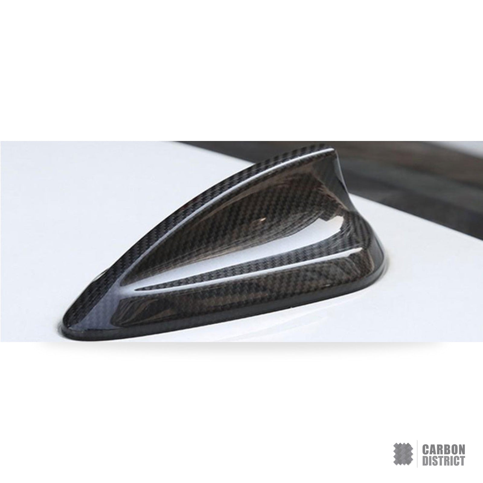 BMW X5 (F15) carbon fibre shark fin antenna cover — 3K twill gloss finish