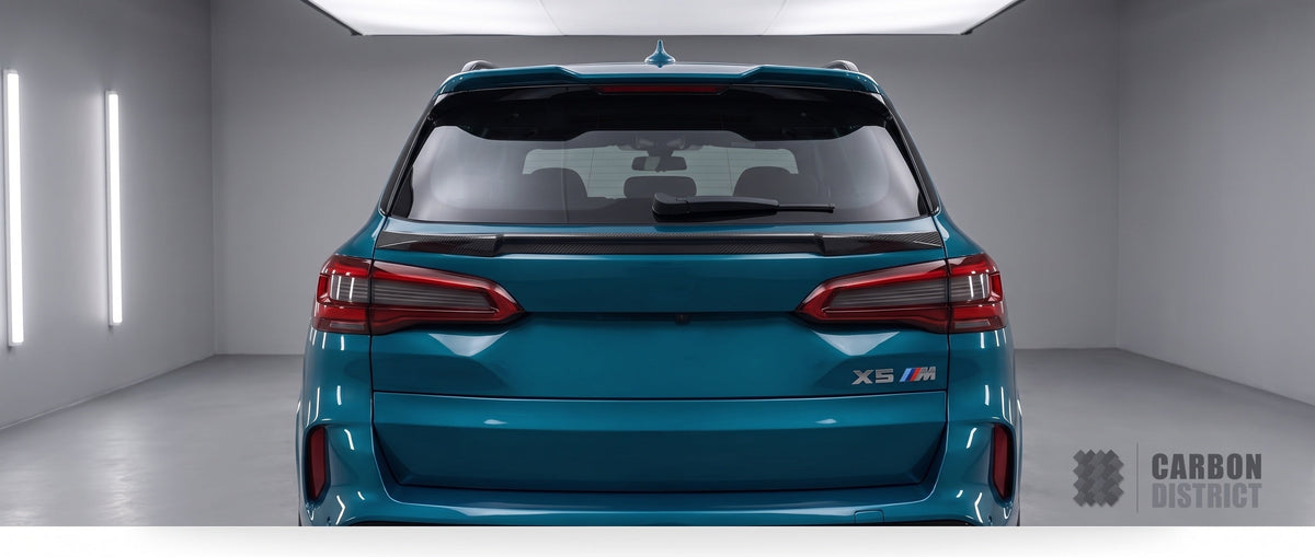 BMW X5/X5M (G05/F95) carbon fibre roof spoiler (middle) — fits 2019+