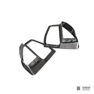BMW X5 (G05) dry carbon fibre front bumper inserts (M Sport, V1) — fits 2019-2023