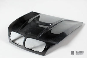 BMW X5 / X6 (G05/F95/G06/F96) dry carbon fibre bonnet — view 4