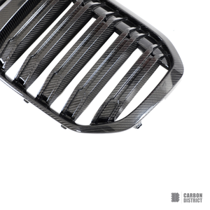 BMW X7 (G07) dry carbon fibre kidney grille — fits 2019-2022