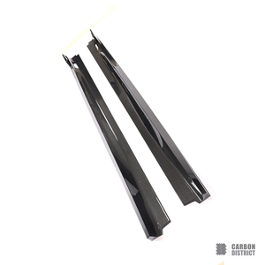 BMW X7 M Sport (G07) carbon fibre side skirts — 3K twill gloss finish