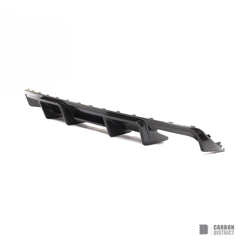 Audi A5/S5 (B8.5) carbon fibre rear diffuser — UV-stable gloss finish