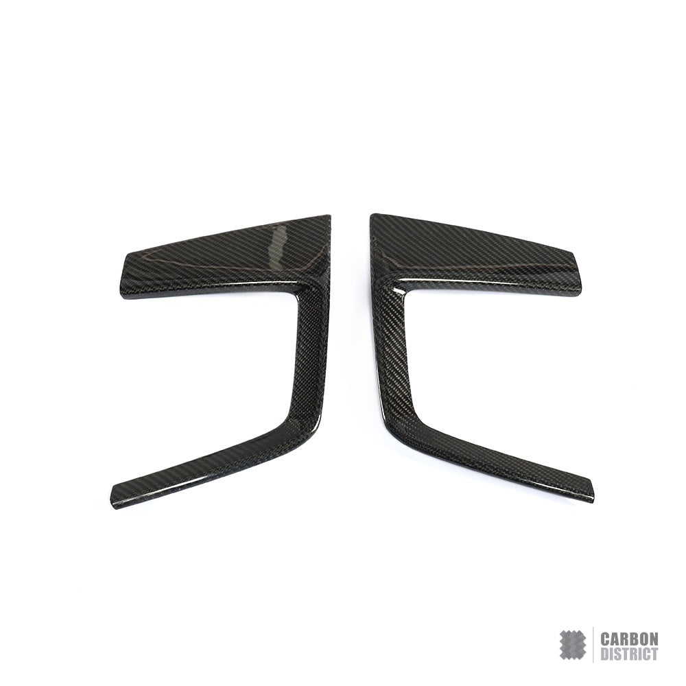 Audi A5/S5 (B9) carbon fibre front bumper inserts — view 4