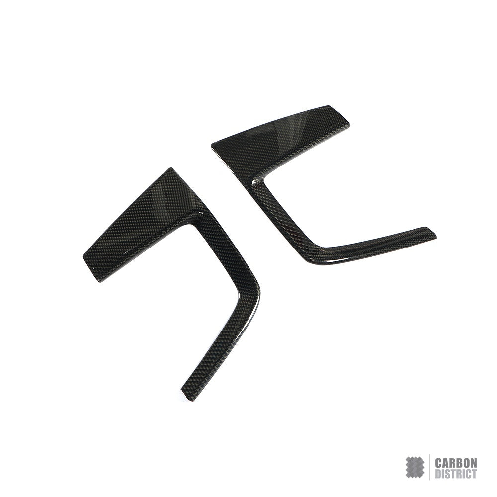 Audi A5/S5 (B9) carbon fibre front bumper inserts — view 5