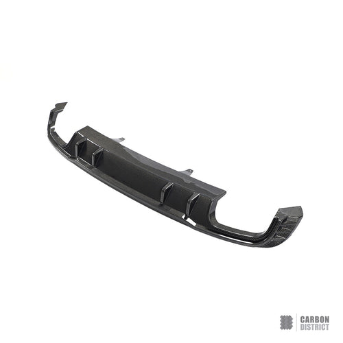 Audi A4/S4 (B9) carbon fibre rear diffuser (V2) — UV-stable gloss finish
