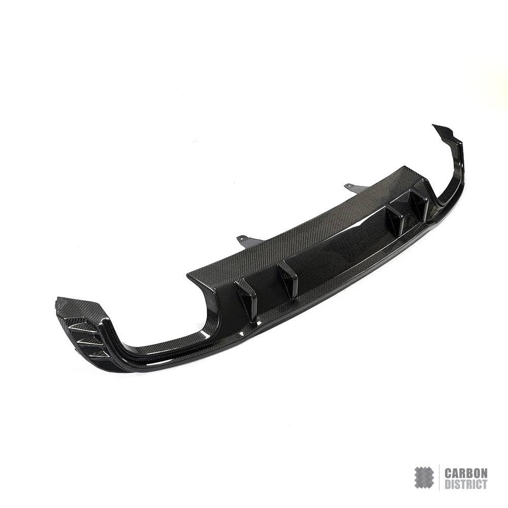 Audi A4/S4 (B9) carbon fibre rear diffuser (V2) — fits 2016+
