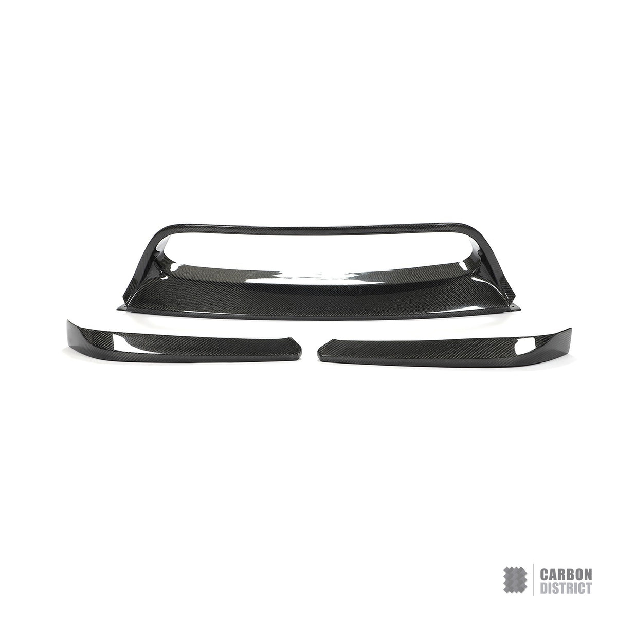 BMW X6 (E71) carbon fibre front lip (V1) — UV-stable gloss finish
