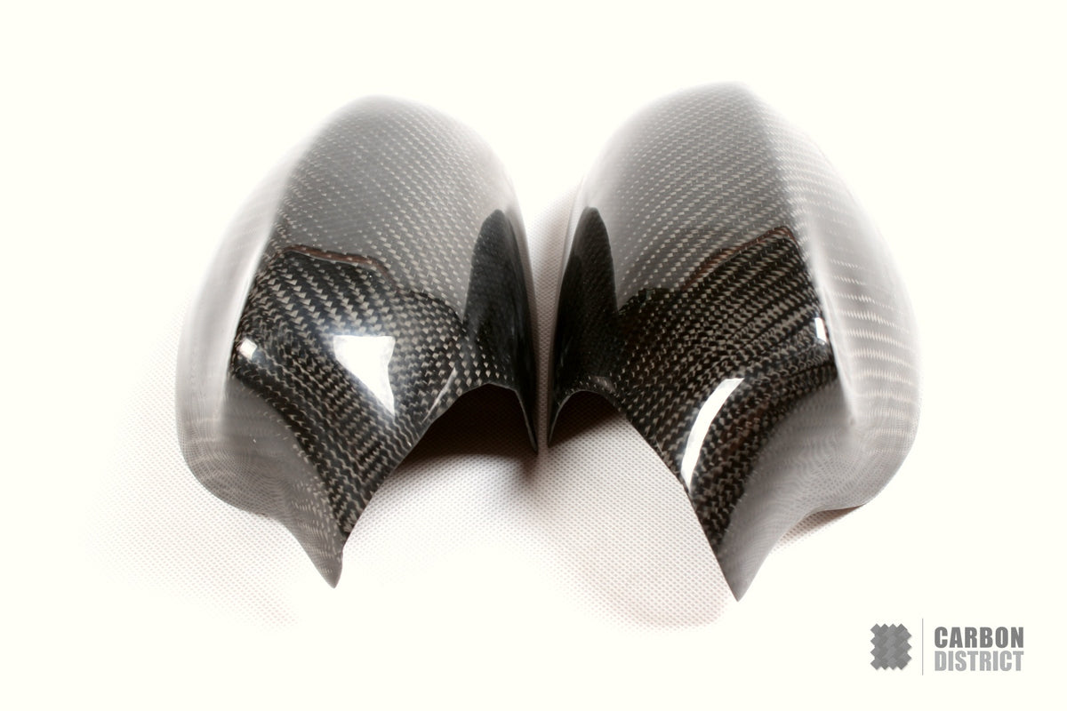 BMW 1 Series Coupé (E82/E87) carbon fibre mirror caps (stick-on, V1) — view 4