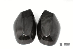 BMW 1 Series Coupé (E82) Carbon Fibre Mirror Caps V2