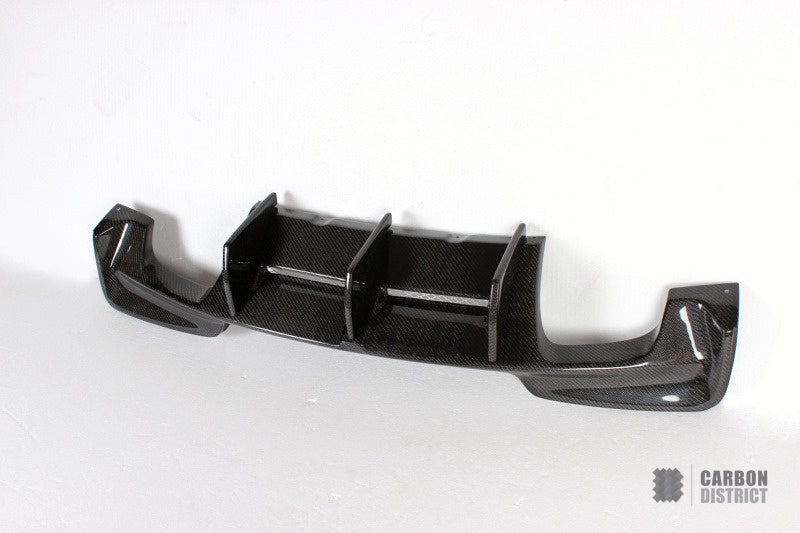 BMW 1 Series Coupé / 1M (E82) carbon fibre rear diffuser — UV-stable gloss finish
