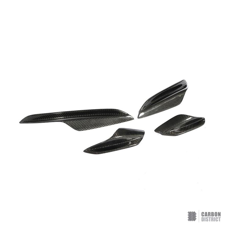 BMW M3 (E90/E92/E93) Carbon Fibre Front Canards - Carbon District