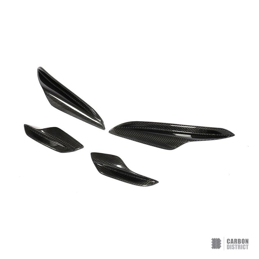 BMW M3 (E90/E92/E93) Carbon Fibre Front Canards - Carbon District