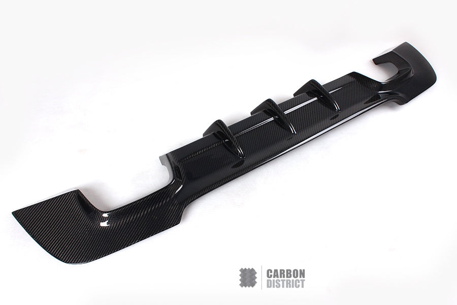 BMW 3 Series (E92) carbon fibre rear diffuser (V2) — view 4