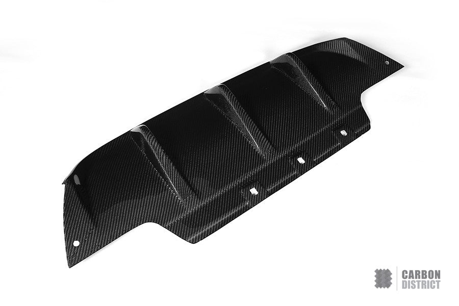 BMW 6 Series (F06/F12/F13) carbon fibre rear diffuser (V1) — UV-stable gloss finish