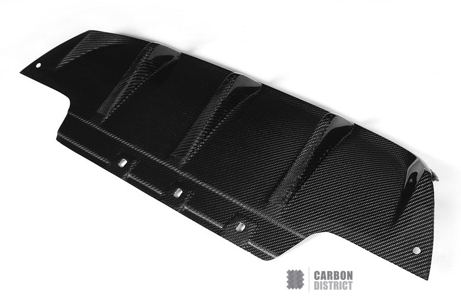 BMW 6 Series (F06/F12/F13) carbon fibre rear diffuser (V1) — fits 2012-2018