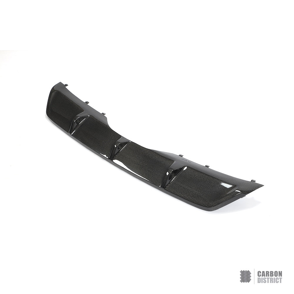 BMW X5/X6 (F15/F16) carbon fibre rear diffuser (V2) — UV-stable gloss finish