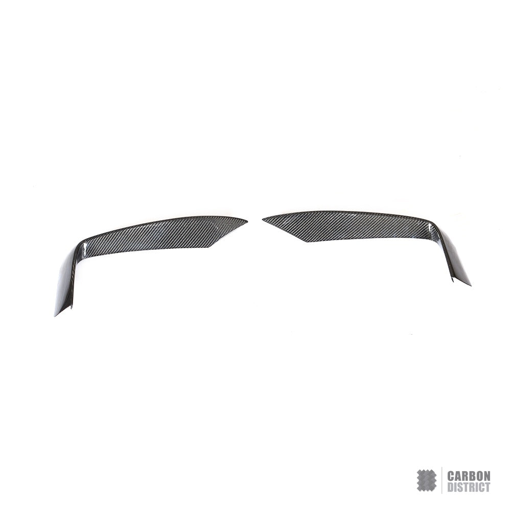 BMW 4 Series (F32/F33/F36) carbon fibre front canards — UV-stable gloss finish