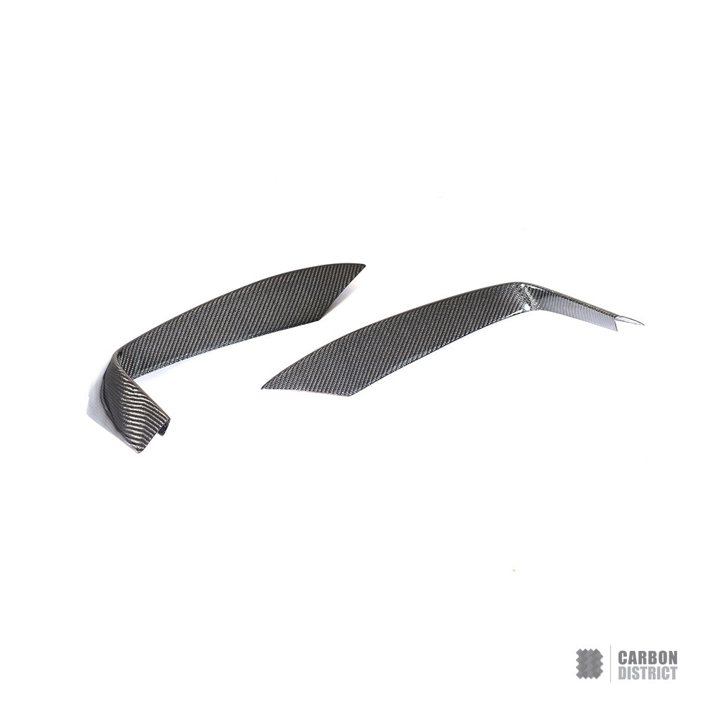 BMW 4 Series (F32/F33/F36) carbon fibre front canards — fits 2013-2019