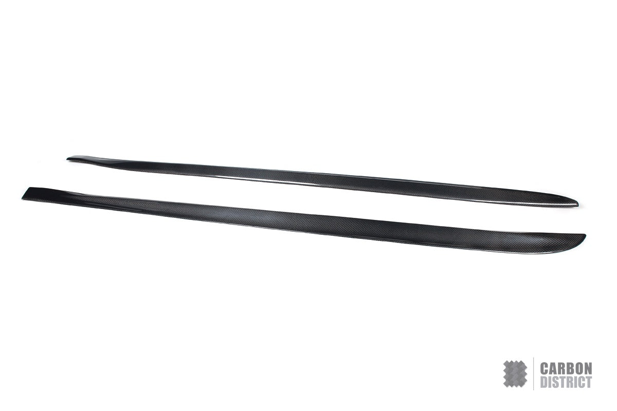 BMW 4 Series (F32) carbon fibre side skirts (V2) — fits 2014-2020