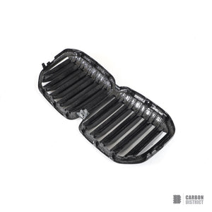 BMW X7 (G07) Dry Carbon Fibre Kidney Grille V2