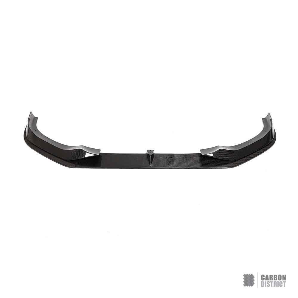 BMW 8 Series (G14/G15/G16) dry carbon fibre front lip (V2) — view 4