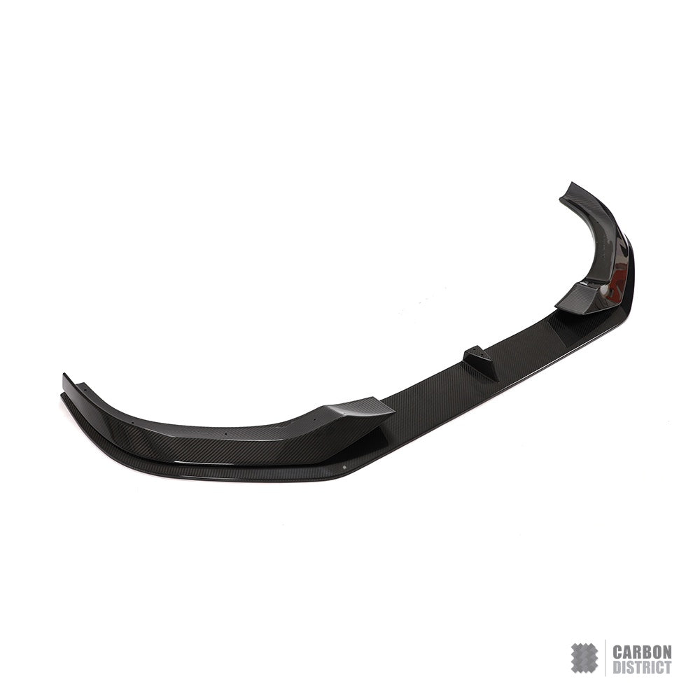 BMW 8 Series (G14/G15/G16) dry carbon fibre front lip (V2) — view 5